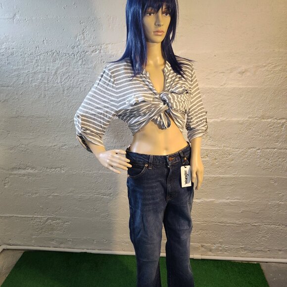 NWT Wrangler Jeans Hi-Rise Boot Cut Women's Dark Blue Size 30-32 - Picture 6 of 12